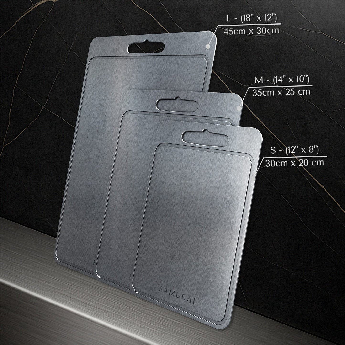 Pure Certified Medical Grade Surgical Steel Cutting Board