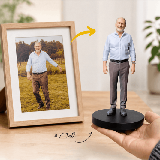 MemoPortrait Personalized Desktop Photo Frame and Note Holder