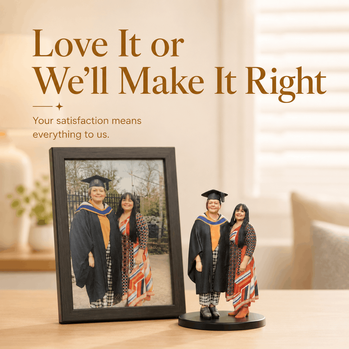 MemoPortrait Personalized Desktop Photo Frame and Note Holder