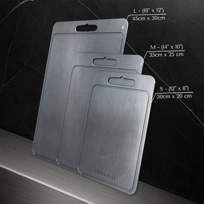 Pure Certified Medical Grade Surgical Steel Cutting Board
