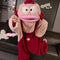 red jumpsuit