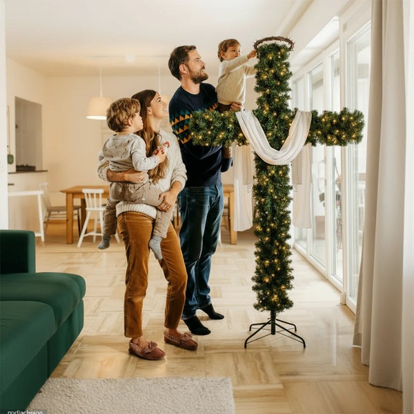 FaithGlow Christmas Cross FestiveHeaven