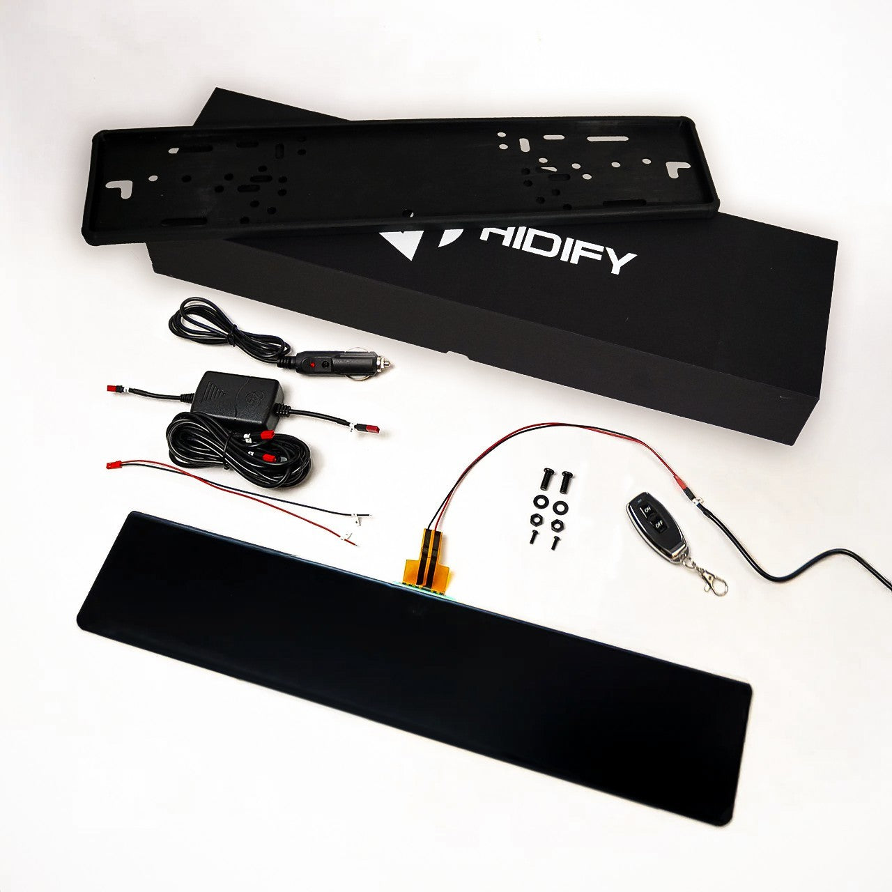 HIDIFY Car Blackout Privacy Plate Kit for Universal Vehicle Use